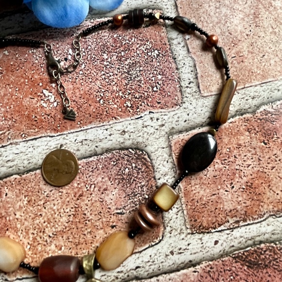 Silpada Retired Multi-Gemstone Beaded Necklace 18"-20" Sterling Collectable - Picture 7 of 8